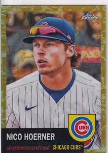 Nico Hoerner - /50 Platinum Toile Cream/Rose Gold - 2022 Topps Chrome Platinum - Bild 1 von 2