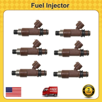 6PC Fuel Injector New For 2006 2007 Subaru B9 Tribeca 3.0L H6, 08 09 Legacy 3.0L - Image 1 of 4