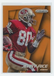 JERRY RICE 2014 PANINI PRIZM - ORANGE HOLO PARALLEL PRIZM #4 SF 49'ERS - Picture 1 of 2