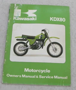 Kawasaki Owners Manual & Service Manual KDX80-A2 1981 - Picture 1 of 1