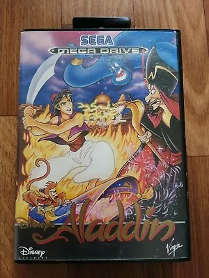 ALADDIN SEGA MEGA DRIVE GENESIS GAME BOXED WITH MANUAL OFFICIAL UK PAL - Image 1 of 3