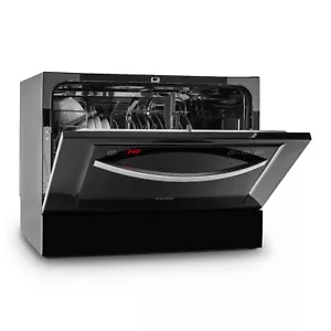 Mini Geschirrspüler Tischgeschirrspüler Geschirrspülmaschine 45cm Schwarz 49dB - Bild 1 von 9