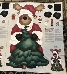 Daisy Kingdom Santa Moose Door Panel Fabric Craft Kit Christmas NOS - Picture 1 of 5