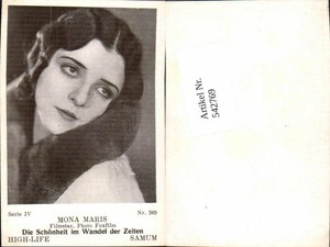 542769,Movie Star Mona Maris Samum High Life Card 369