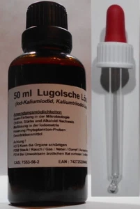 50 ml solución Lugolche 5%ig (yodo-potasio, solución de triyoduro de potasio) - Imagen 1 de 2