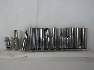 Craftsman 13 PC Deep 1/4 DR  SAE and Metric 6 PT Sockets G Series and EE Series - Picture 1 of 7