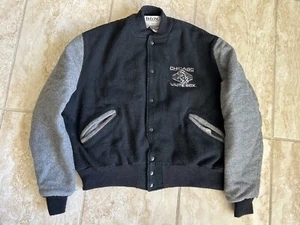 VTG CHICAGO WHITE SOX VARSITY JACKET 50 XXL MLB Baseball Leather USA DELONG - Picture 1 of 8