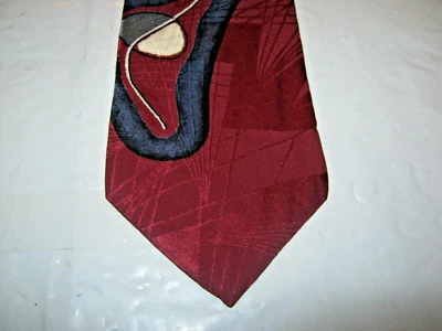 Corbata WOODWARD SILK 57 x 3,75 rojo azul gris geométrica 15175 Foto 1 de 3