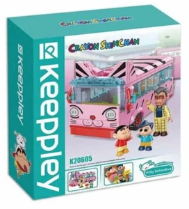 Autobús escolar Qman Keeppley Crayon Shinchan con licencia oficial tipo gato K20605 - Imagen 1 de 14