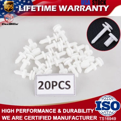 Juego de 20 retenedores clip puerta moldura panel empuje para GM camioneta Chevy 14,2/13/6,5 mm EE. UU. Foto 1 de 4