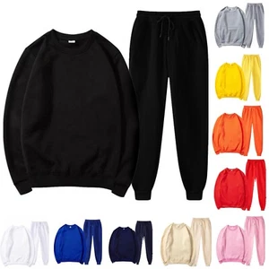 Men's Tracksuit Sweatsuits Sweatshirt and Sweatpants 2 Piece Sets Pullover Sweat - Picture 1 of 43