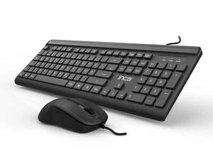 IMK-377 Corded Set Silent Tasten USB Tastatur & Maus Set schwarz INCA Tastatur - Bild 1 von 5