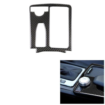 Cubierta de cambio de marchas interior de fibra de carbono para Mercedes-Benz Clase C W204 W212 Foto 1 de 4