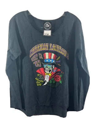 Camiseta gráfica manga larga Cinnamon Rainbows Surf Company nueva con etiquetas talla lg Foto 1 de 4