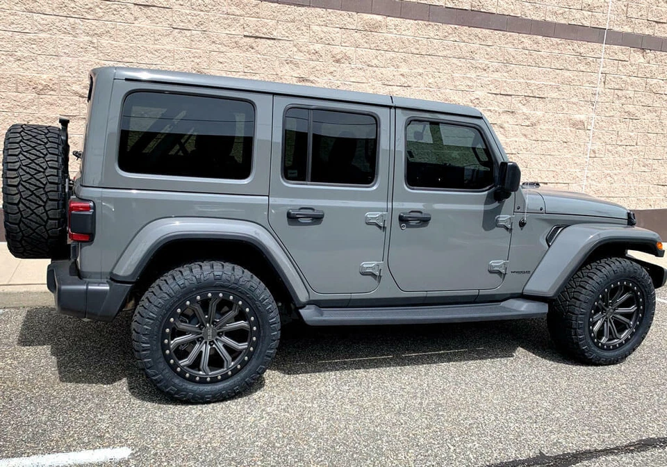 22" Black RhinoTrabuco wheels for Jeep Wrangler Gladiator Grand Cherokee Rims - Изображение 1 из 4