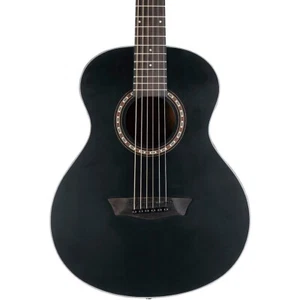 Washburn G-Mini 5 BK Travel Acoustic Guitar Matte Black - Picture 1 of 8