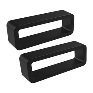 2pcs Silicone Watch Band Strap Hoop Loop Retainer Buckle Holder Ring Keeper - Picture 1 of 16