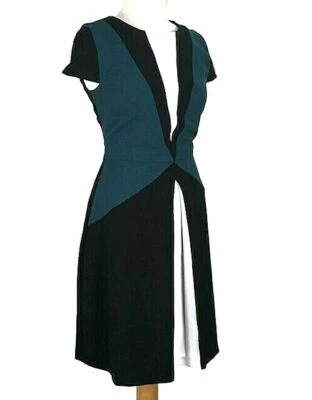 ZARA ELEGANT DRESS PLEATED KNEE LENGTH DRESS WITH BELT CAP SLEEVE & ZIP NEW - Image 1 of 4