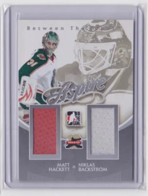 2011-12 ITG BTP ASPIRE DUAL JERSEY /140 MATT HACKETT & N. BACKSTROM #AS-13 WILD - Image 1 of 2