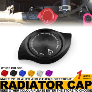 Cubierta de tapa de protección de radiador de aluminio negro para Honda Accord Civic CR-V CRX RSX - Imagen 1 de 7