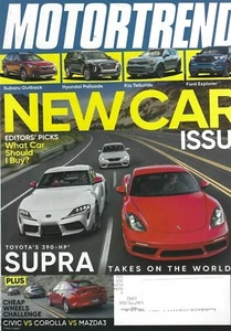 Motor Trend - Oct 2019 - New Car Issue - Hyundai Palisade - Kia Telluride Supra - Picture 1 of 1