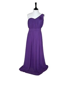 BNWT🩶ANGEL STAR .. Fabulous Purple One Shoulder Evening Dress Size 18🩶 - Picture 1 of 12