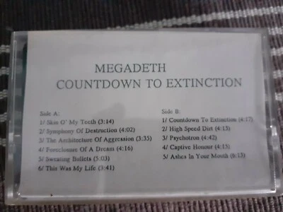 Megadeth / Countdown to Extinction / PROMO Cassette - Bild 1 von 3