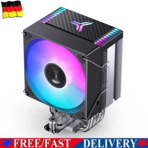 ARGB CPU-Kühlerlüfter 4 Heatpipe für Intel LGA 1700 1200115X AM4 (schwarz 4-poli - Photo 1/9