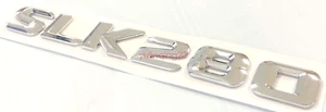 #1 CHROME SLK280 FIT MERCEDES SLK280 REAR TRUNK EMBLEM BADGE NAMEPLATE - Picture 1 of 2