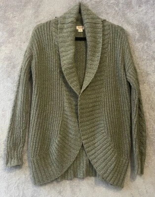 Cárdigan suéter Mossimo para mujer talla XS grueso tejido frente abierto gran tamaño acogedor Foto 1 de 4