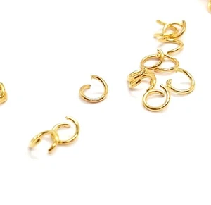 200 anillos tóricos de salto chapados en oro plateado hallazgos de joyería - 5 mm o 7 mm - 0,7 mm - Imagen 1 de 18