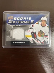 2020-21 UD Series 2 Rookie Materials Relic #RM-LC Lucas Carlsson RC - Picture 1 of 3