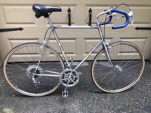 Steel Silver Vintage Bikes Racing Bike 
