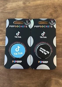 TWO!!! TIK-TOK EDITION 1 Blue 1 Black PopGrip with Swappable Top - Photo 1 sur 2