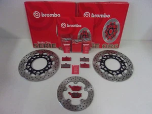 Dischi freno Brembo freno anteriore posteriore + pastiglie freno Suzuki GSX 650 F + ABS - Foto 1 di 1