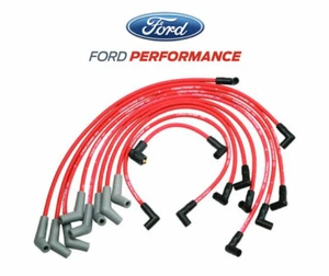 5.0L 5.8L Mustang Ford Racing 9MM Engine Spark Plug Ignition Wire Sets - Red - Picture 1 of 2