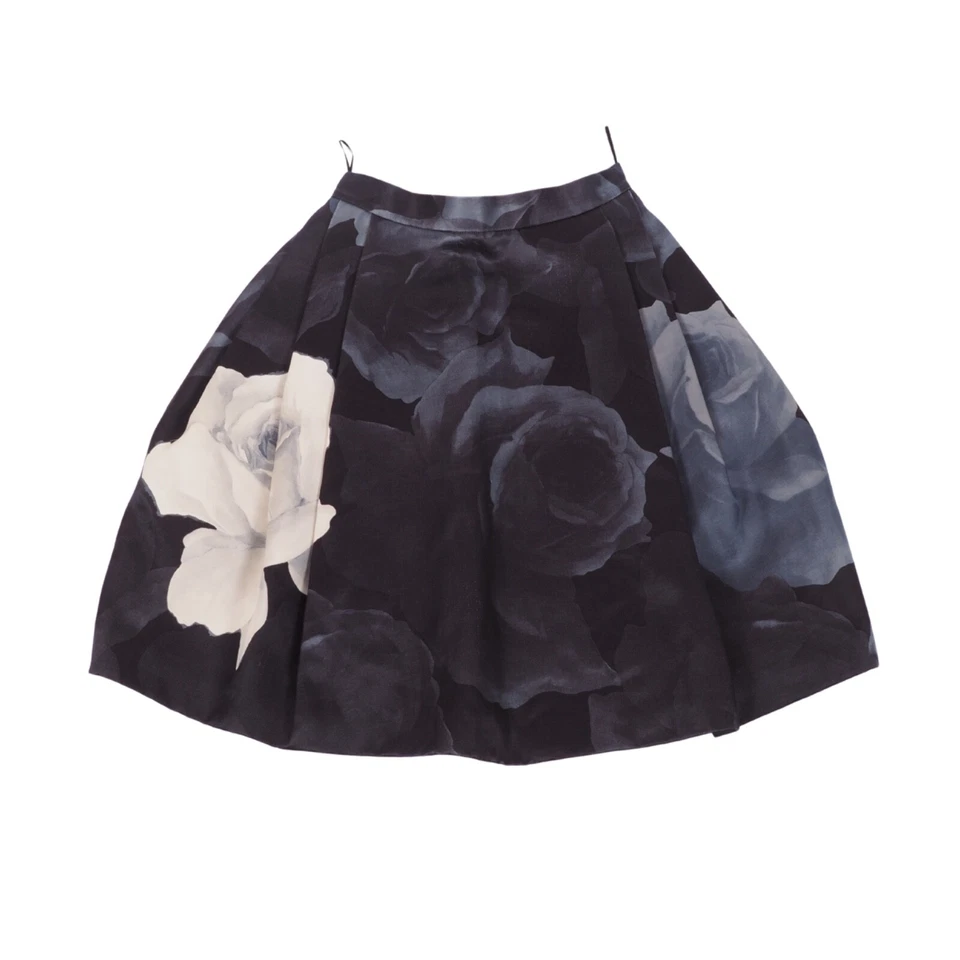 Falda para mujer Lanvin Hiver 2011 pasarela floral plisada línea A talla FR 36 / US 4 Foto 1 de 4