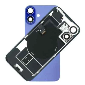 Cubierta trasera de batería de vidrio para iPhone 16 Plus NFC marco flexible imanes azul - Imagen 1 de 1