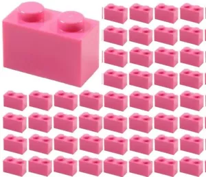 ☀️Lego x50 ROSA OSCURO 1x2 Ladrillos Bloques de Construcción Piezas Lote a Granel Legos #3004 - Imagen 1 de 1