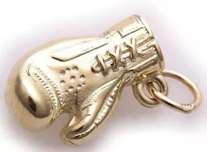 Neu Anhänger Boxhandschuh echt Gold 333 Gelbgold 8 karat Handschuh massiv Top    - Picture 1 of 2