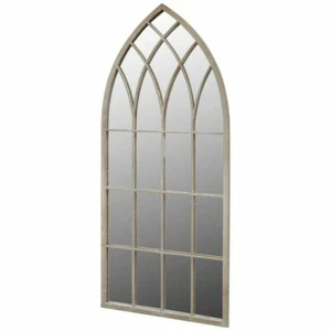 Iron Gothic Rustic Arch Garden Mirror Outdoor Vintage Romance Glass Wall Large - Picture 1 of 3