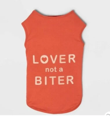 Camisa sin mangas Boots & Barkley para perro Lover not a Biter Apparel L grande Foto 1 de 3