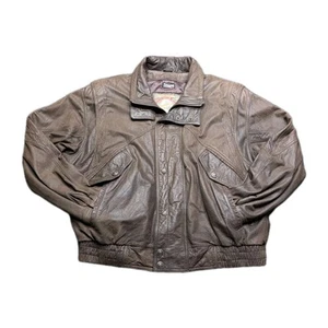 Vintage Wilsons Leder Bomberjacke Herren XL Adventure Bound Heavyweight Thinsulate - Bild 1 von 24