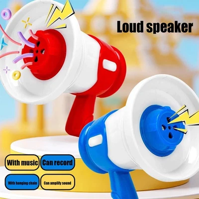 2Шт мегафон Bullhorn смешной легкий бычий рог брелоки подвеска маленький heath - Изображение 1 из 4