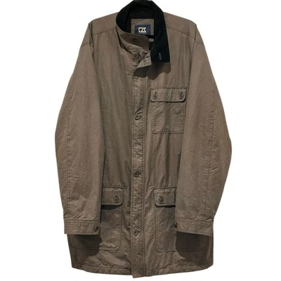 Cutter & Buck Men’s Quilted Lined Chore Barn Work Coat Sz 3XT Mid Length Warm - Image 1 of 4
