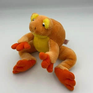 Vintage Mary Meyer Frosch Stofftier Plüsch orange gelb Kröte Froggy 10 Zoll 1993-selten - Bild 1 von 12