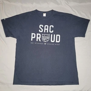 Camiseta Sacramento Kings Para Hombre XL Negra NBA Baloncesto 2021 22 Noche Apertura Camiseta - Imagen 1 de 11
