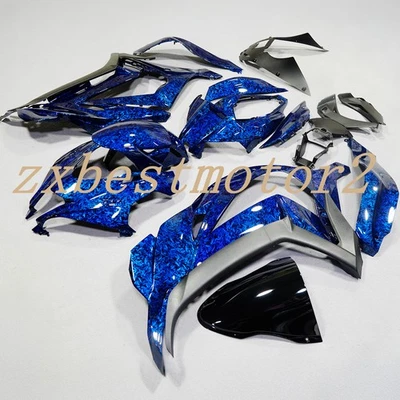 Blue Forged Carbon Fiber Fairing Kit Body For Kawasaki Ninja ZX10R 2016- 2020  - Image 1 of 4