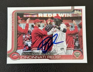 Terry Francona Signed Autographed 2025 Topps Series 1 Cincinnati Reds Team Card - Picture 1 of 1