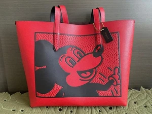 COACH x Keith Haring Disney Mickey Canvas Tote Bag Large unbenutzt - Bild 1 von 3